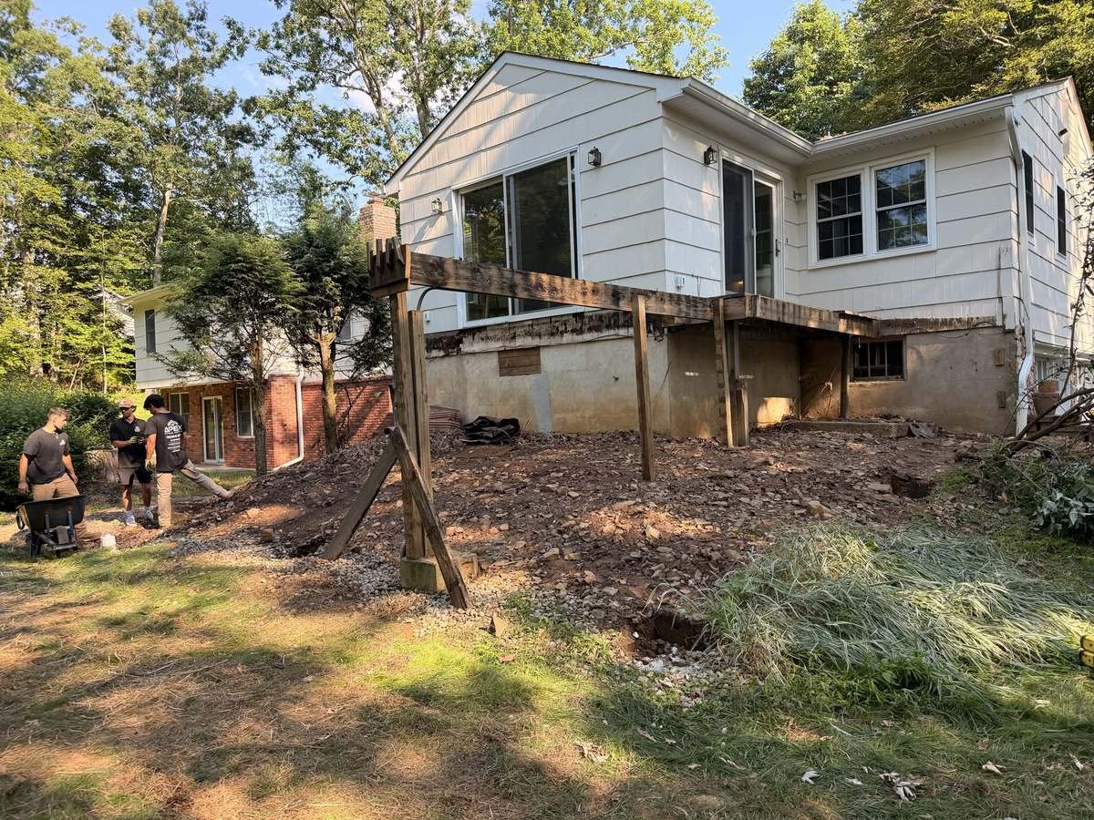 Deck demolition — after Apex Junk Removal completed the work